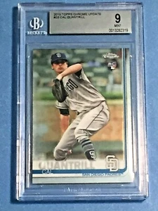 Cal Quantrill 2019 TOPPS CHROME UPDATE RC #33 BGS 9 MINT**3 POP**319 - Picture 1 of 2
