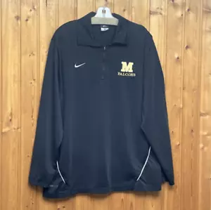 Suéter vintage Nike Dri-Fit para hombre M Falcons logotipo en la parte delantera negro top 1/4 con cremallera L - Imagen 1 de 11