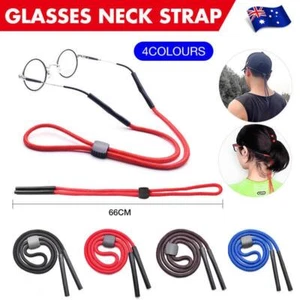 Glasses Lanyard Sports Comfortable Nylon Adjustable Spectacles Neck Strap Cord - Picture 1 of 16