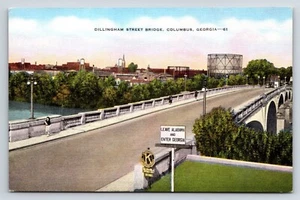 Postal Dillingham Street Bridge, Columbus, Georgia entre Alabama y Georgia - Imagen 1 de 2