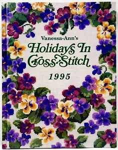 1995 Vanessa-Ann Collection Holidays In Cross Stitch Pattern Book Vintage 15529 - Picture 1 of 9