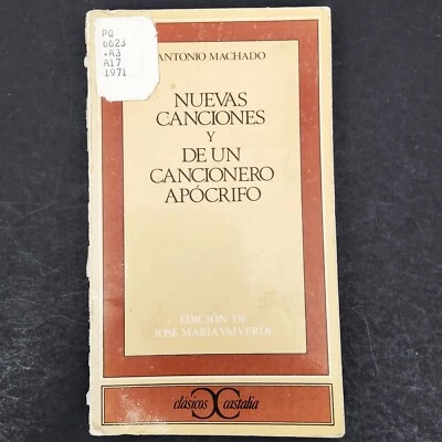 Antonio Machado Novelas Canciones y de un Cancionero Apocrifo libro en Espanol - Image 1 of 4