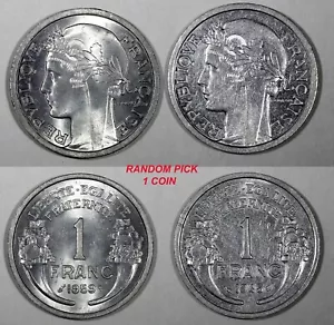 FRANKREICH Aluminium 1959 1 Franc UNC KM# 885a.1 ZUFÄLLIGE AUSWAHL (1 MÜNZE) (27 191) - Bild 1 von 3