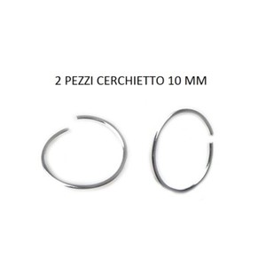 Orecchini Cerchio Argento 925 Piercing Naso 10  mm