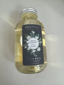 Mistral weiße Blumen Badegel 8,4 Unzen Glasflasche - Bild 1 von 6