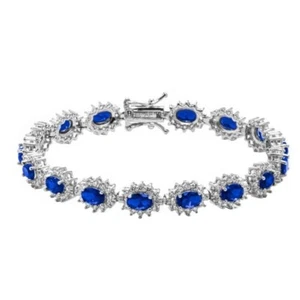 BRACCIALE TENNIS CON CUBIC ZIRCONIA IN ARGENTO (MOD. BR068) - Foto 1 di 3