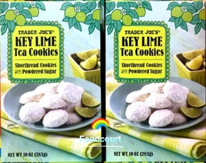 2 Packs Trader Joe's Key Lime Tea Cookies 10 oz Each Pack - Picture 1 of 5