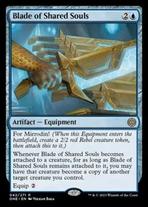 *MtG: 4x BLADE OF SHARED SOULS - Phyrexia: All will be One Rare magicman-europe* - Bild 1 von 1