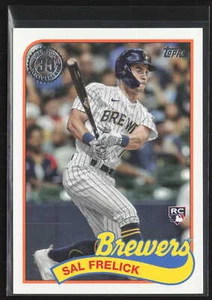 2024 Topps #89B-9 Sal Frelick 1989 Topps Baseball 35th Anniversary Brewers - Picture 1 of 2