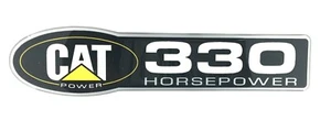 CATERPILLAR CAT DIESEL 330 HP EMBLEM SATIN - Picture 1 of 1
