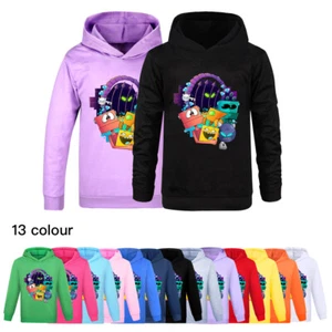 Game Geometry-Dash Kids Casual Hoodies Hooded Top Sweatshirt Jumper Pullover - Picture 1 of 19