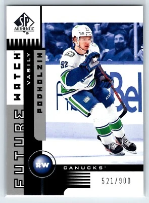 Vasily Podkolzin 2021-22 SP Authentic Hockey Future Watch #01FW-VP - Image 1 of 2