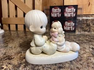 Vintage 1987 Precious Moments ~ The Greatest Gift Is A Friend #109231 - Picture 1 of 5