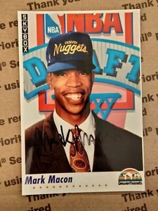 Mark Macon Autographed 4x6 photo Temple Owls Basketball NBA - Picture 1 of 1