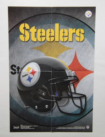 NFL Football Team PITTSBURGH STEELERS Vending Machine Mini Poster 6"x9" w/Folder Cover