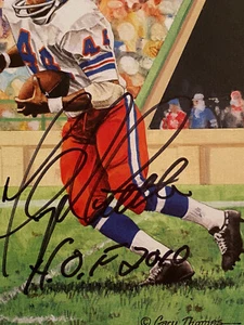 FLOYD LITTLE signed/autographed Goal Line Art Card JSA/COA - Picture 1 of 3
