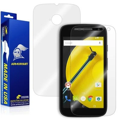 Protector de pantalla ArmorSuit Motorola Moto E 2da generación 2015 4G LTE + Recubrimiento de cuerpo completo Foto 1 de 4