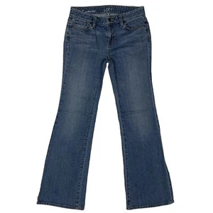 Ann Taylor LOFT Modern Flare Denim Jeans Size 2 Medium Wash - Picture 1 of 12