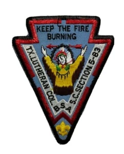 Boy Scouts Of America 1983 Keep The Fire Burning TX Lutheran Section 5 Reprod. - Picture 1 of 5