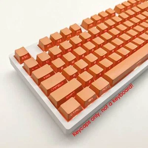 Side Print PBT Double-shot Keycap Set Translucent Backlit for Cherry MX Keyboard - Picture 1 of 24
