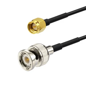 10 sztuk wtyczki BNC do wtyczki SMA wtyczka adapter rf kabel pigtail RG174 15cm 6" - Zdjęcie 1 z 4