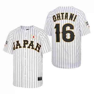 Maglia Baseball Giappone 16 OHTANI Cucito Ricamo Economica Alta Qualità Outdoor Spo - Foto 1 di 14
