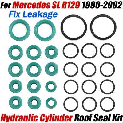 Seal Kit For Mercedes Benz SL R129 1990-2002 Roof Top Hydraulic Cylinders Repair - Image 1 of 4