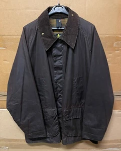 CHAQUETA BEDALE BARBOUR A103 GENUINA MARRÓN CERA ¡SÚPER EXCELENTE ESTADO!!!!! C48 / 122CM - Imagen 1 de 5