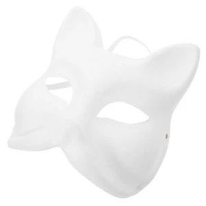 Leere Handgezeichnete Fräulein Maskerade Partymaske - Afbeelding 1 van 12