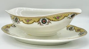 ANTIQUE CORONET LIMOGES GRAVY BOAT, BOG5, GEORGE BORGFELDT, TINY CHIP - Picture 1 of 12