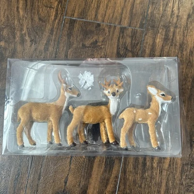 Juego de 3 estatuillas de ciervo objetivo Christmas Wondershop marrón 2017 NUEVO EN CAJA Foto 1 de 4