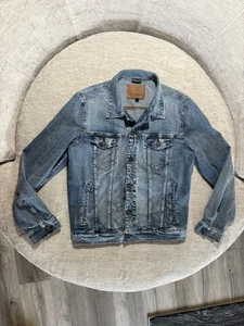 American Eagle Jacke Herren Large Denim Extreme Flex 4 Trucker Freizeit Distressed - Bild 1 von 7