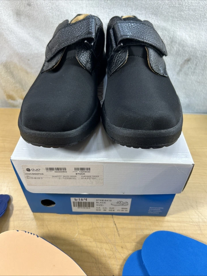 Dr Comfort Brian 6410 Black Stretch Lycra Therapeutic Diabetic Shoes Mens 14 XW