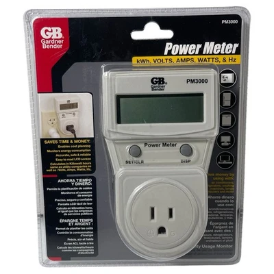 Gardner Bender PM3000 Energy Power Meter Monitor Grey Brand New - Image 1 of 4