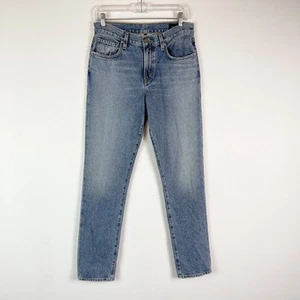 Pantalones de mezclilla para mujer GoldSign nuevos sin etiquetas azules tiro alto ajustados talla 26 - Imagen 1 de 7