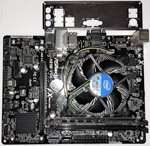 ASROCK H81M-VG4 Mainboard mit Intel CPU Sockel 1150 Core I3 und DDR3 Ram - Bild 1 von 1