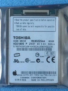 1.8" MK8022GAA HDD1805 5MM ZIF Hard Disk Drive 80GB For iPod Classic 6th gen - Picture 1 of 8