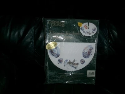 NIP THOMAS KINKADE  Candamar Christmas Cross Stitch Kit Treeskirt/Table Topper - Image 1 of 3