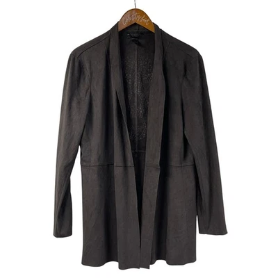 Cárdigan plumero calavera estrás tachonado grande de gamuza Pamela Dennis Foto 1 de 4