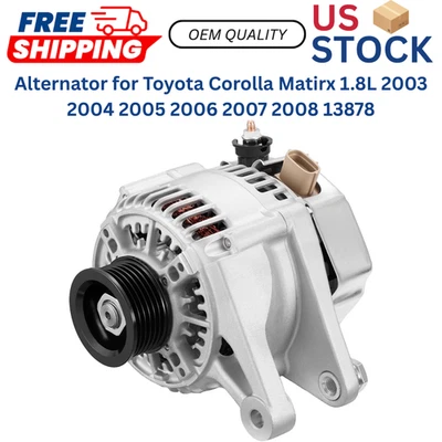 Alternador para Toyota Corolla Matirx 1.8L 2003 2004 2005 2006 2007 2008 13878 Foto 1 de 4