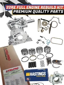Overhaul Engine Rebuild Kit Fit 85-95 Toyota 2.4L SOHC 22R 22RE 22REC - Picture 1 of 1