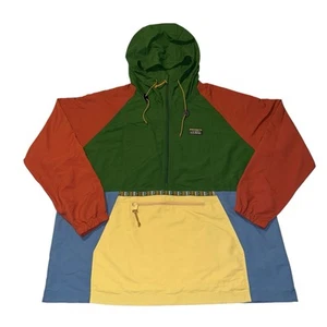 NWT LL Bean Anorak Womens Windbreaker Jacket Color Block Size 2X PLUS - Picture 1 of 7