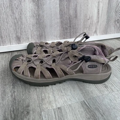 Sandálias femininas KEEN Whisper impermeáveis caminhada 11 bege rosa sapato Gorpcore - Imagem 1 de 4