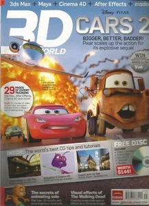 3D WORLD MAGAZINE, CARS 2, AUGUST 2011, ISSUE 145 ~ - Picture 1 of 1