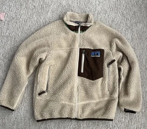 Patagonia Retro Pile Jacket Kids M Medium Sherpa Big Label - Picture 1 of 6