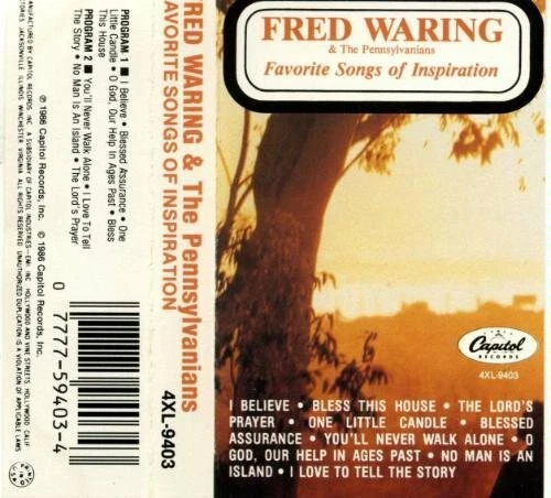 Favorite Songs of Inspiration by Fred Waring & the Pennsylvanians (Cassette) NEW - Image 1 of 1