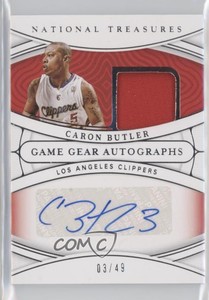 2021-22 Panini National Treasures Game Gear Auto /49 Caron Butler #GGA-CRB Auto