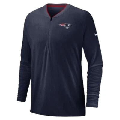 Chaqueta Pullover Nike NFL New England Patriots Entrenadores Laterales 1/2 Cremallera - Talla L Foto 1 de 4