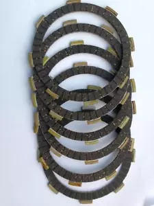 CLUTCH FRICTION PLATES FOR BASHAN BS200S-7 BS25011-B QUAD BIKES 200CC ATV X 6 - Picture 1 of 6