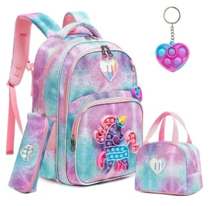 3pcs Kids Backpacks for Girls School Bag - Picture 1 of 2